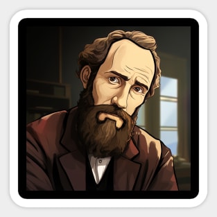 James Clerk Maxwell Sticker